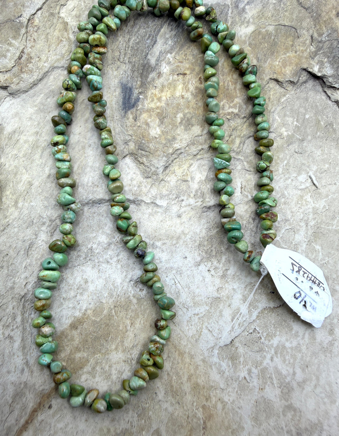 Army Green Australian Turquoise 4mm Nugget Beads 18 inch