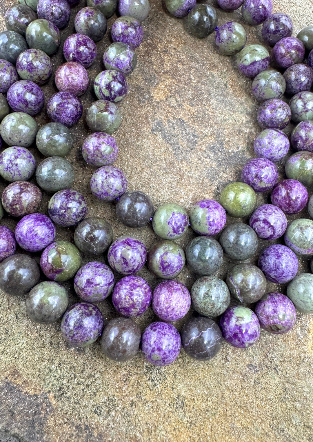 Atlantisite (Australia) 8mm Round Beads 8 Inch Strand
