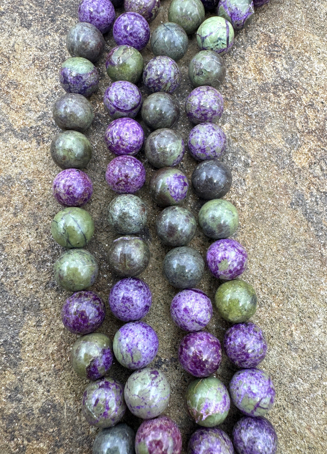 Atlantisite (Australia) 8mm Round Beads 8 Inch Strand