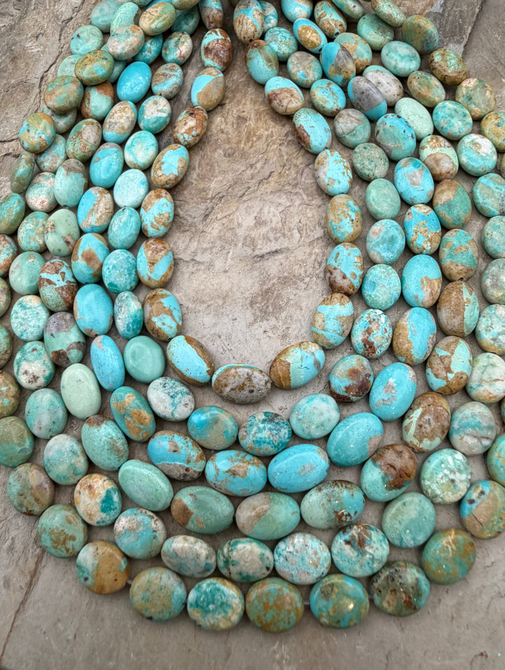 Baby Blue Pilot Mountain Turquoise (Nevada) 8x10mm Oval