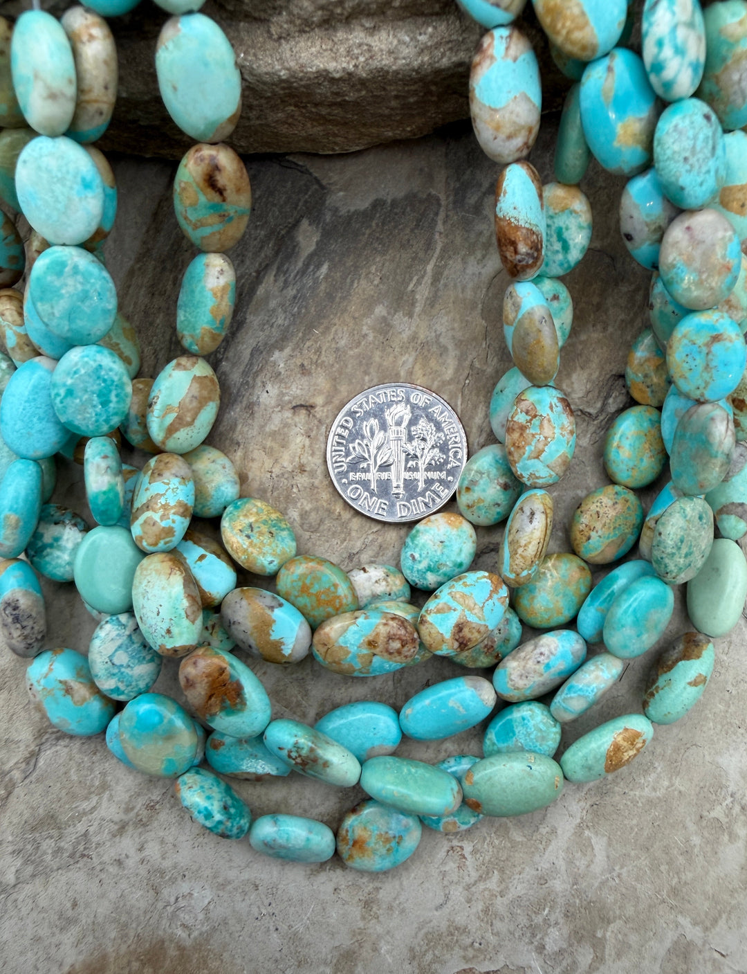 Baby Blue Pilot Mountain Turquoise (Nevada) 8x10mm Oval