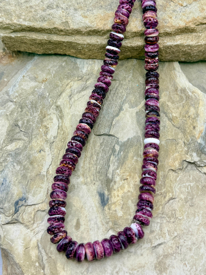 BARGAIN FRIDAY CLOSEOUT Purple Spiny Oyster 10mm Rondelle