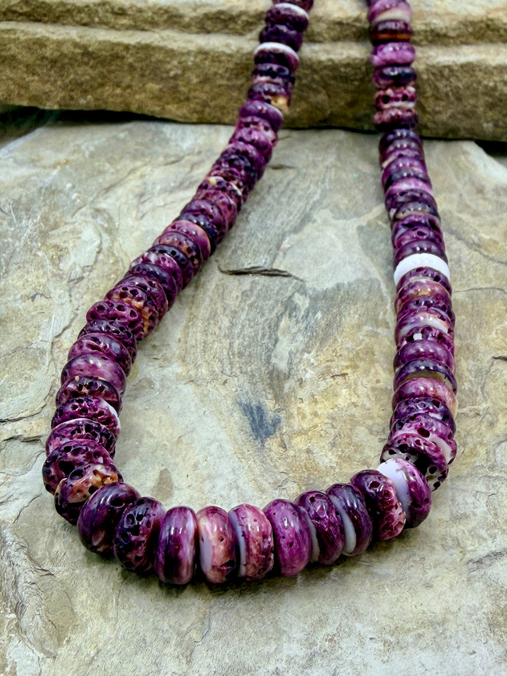 BARGAIN FRIDAY CLOSEOUT Purple Spiny Oyster 10mm Rondelle