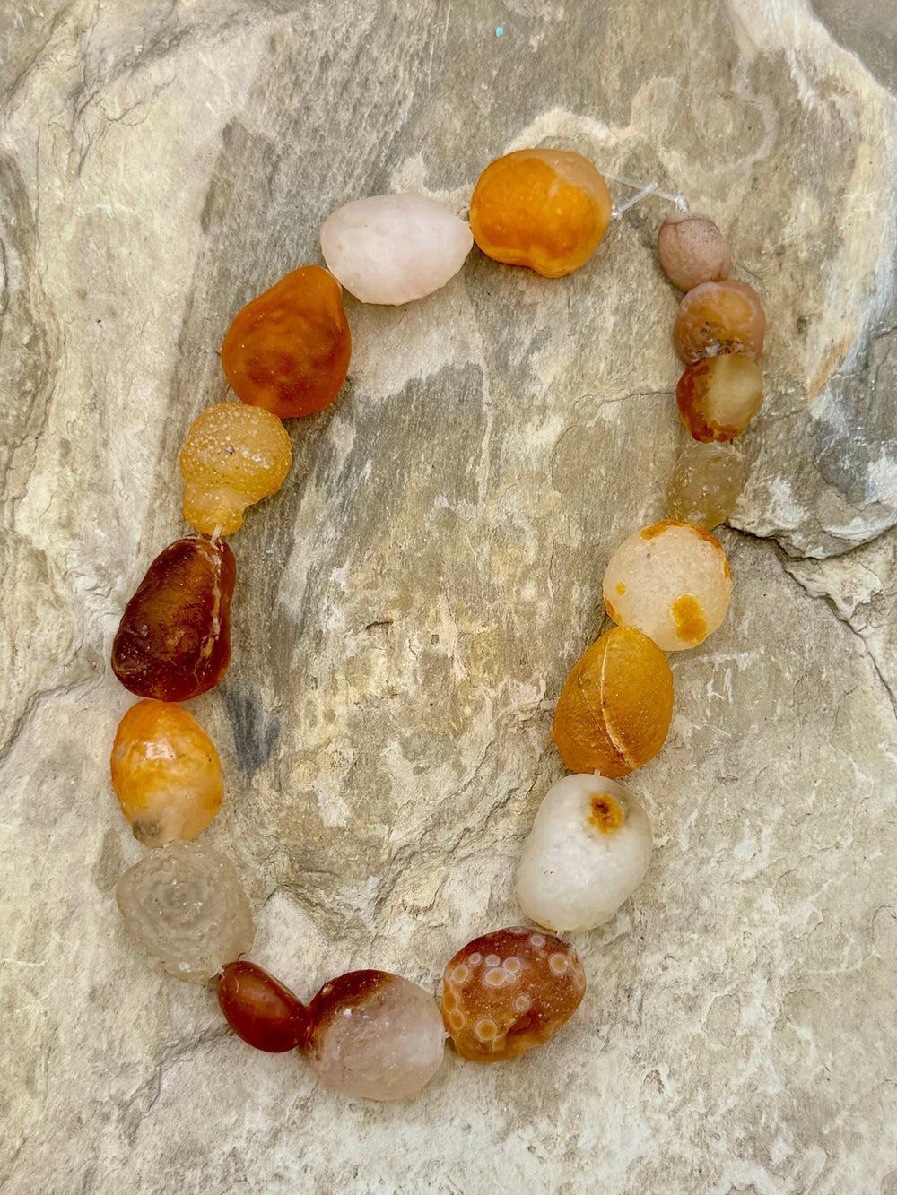 BARGAIN FRIDAY Gobi Dessert Agate Rounded Nugget Bead