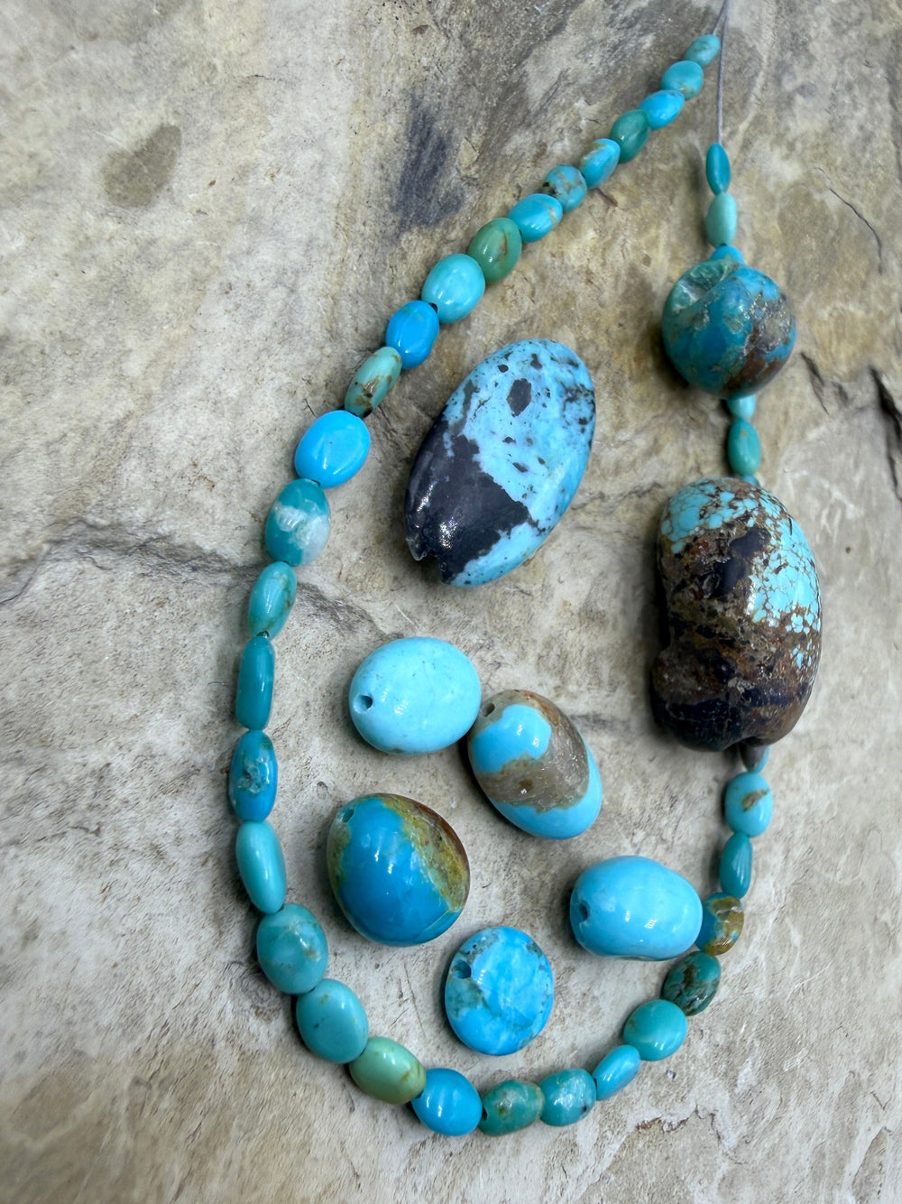 BARGAIN FRIDAY LOT of Turquoise Beads Sonora Mountain