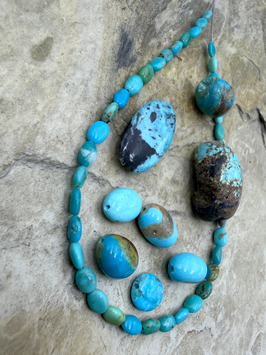 BARGAIN FRIDAY LOT of Turquoise Beads Sonora Mountain