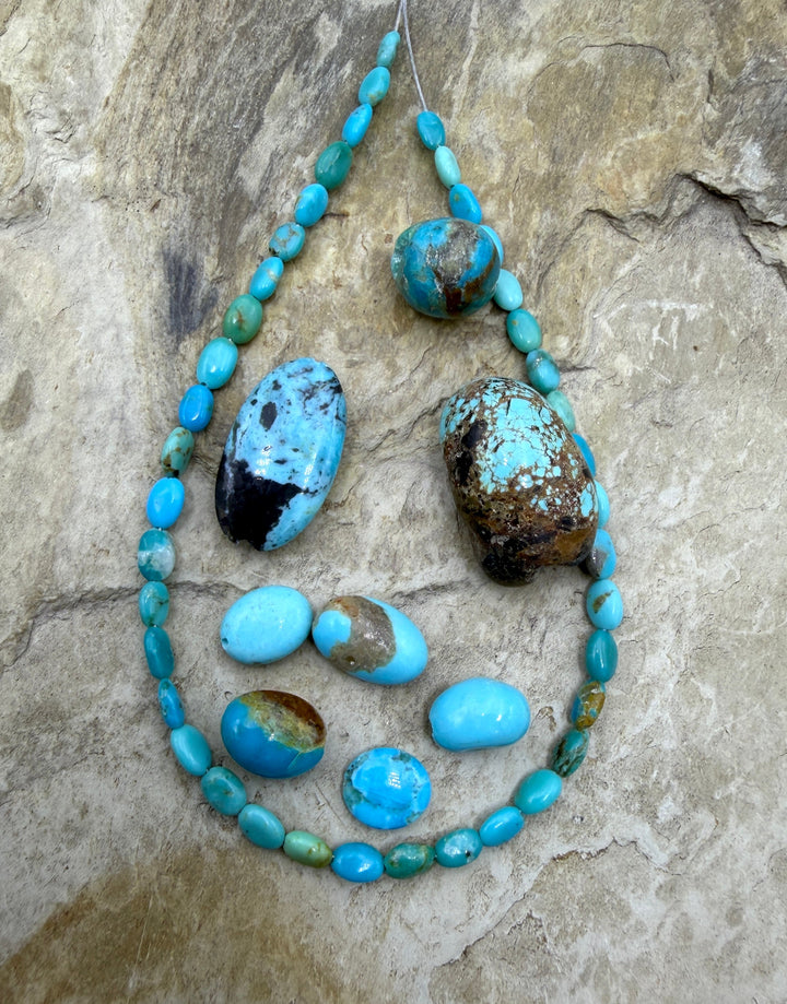 BARGAIN FRIDAY LOT of Turquoise Beads Sonora Mountain