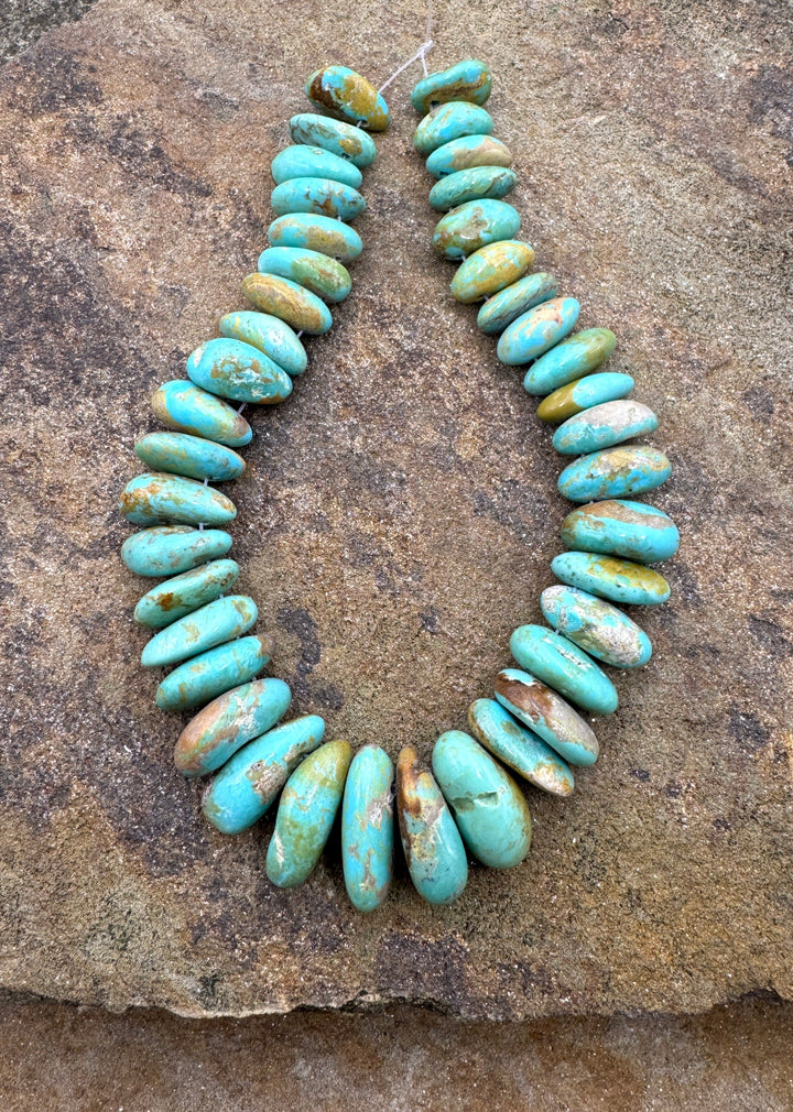 Beautiful Kingman Turquoise (Arizona) Graduated
