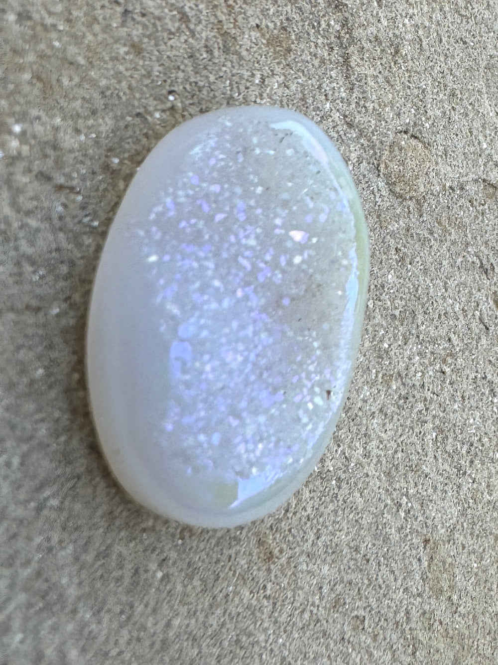 Beautiful Natural Druzy Coated with Silicone Designer