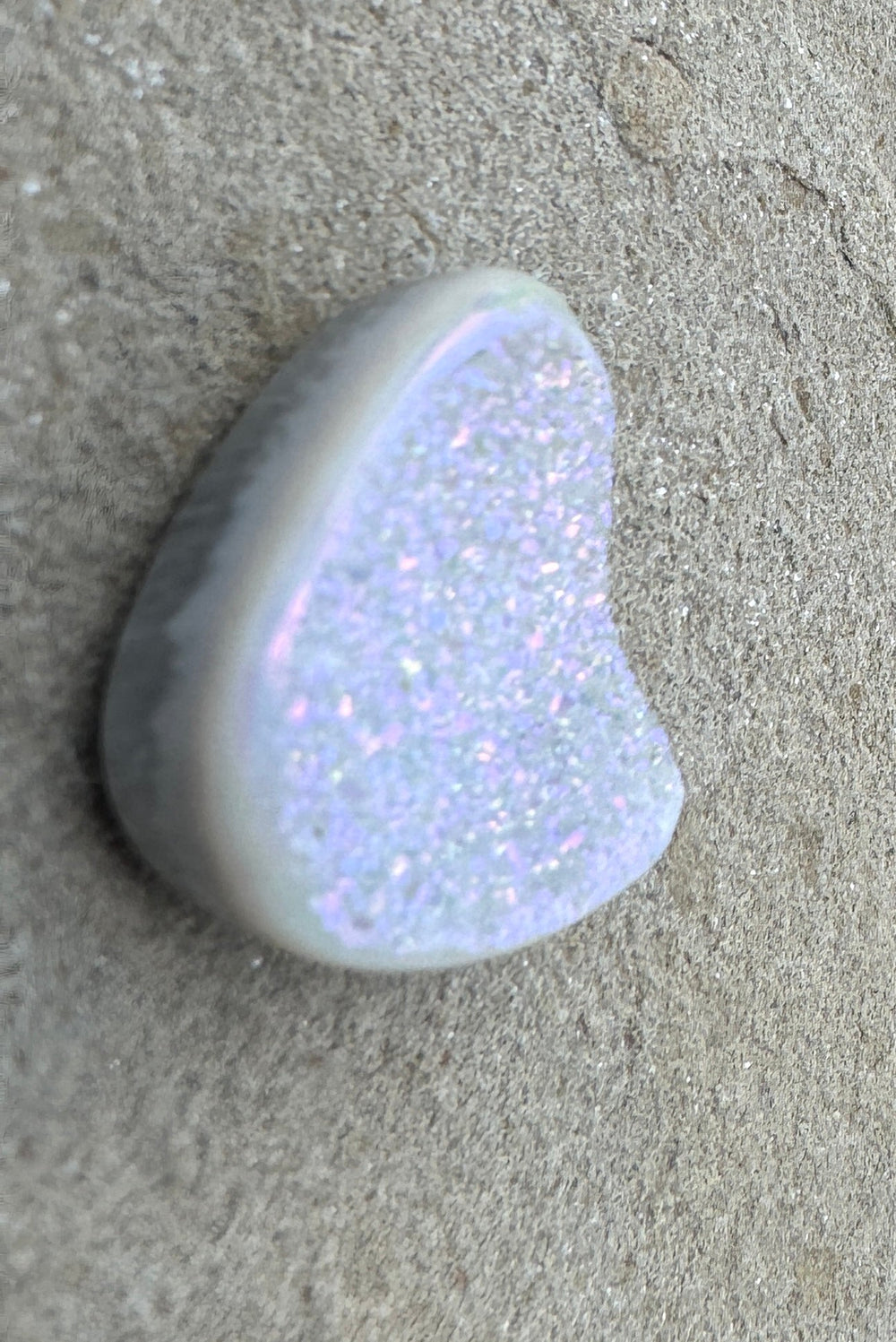 Beautiful Natural Druzy Coated with Silicone Designer