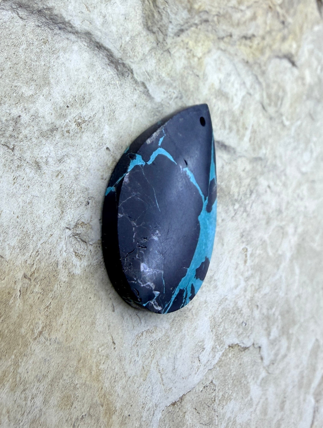 Black Jack’ Kingman Composite Block Focal Pendant 20X30mm
