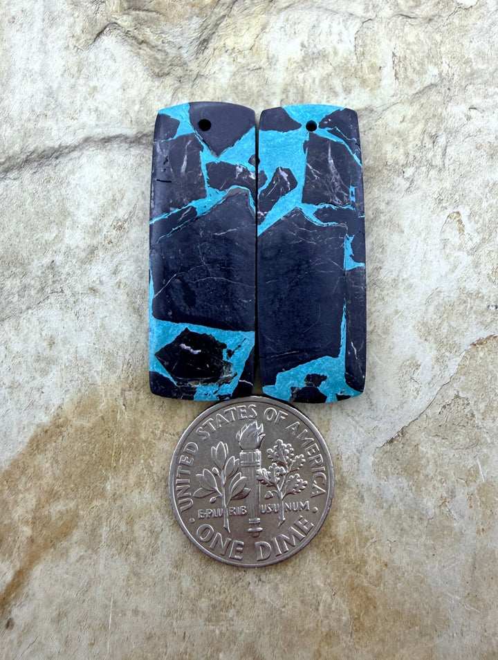 Black Jack Kingman Composite Block Matching Earring Bead
