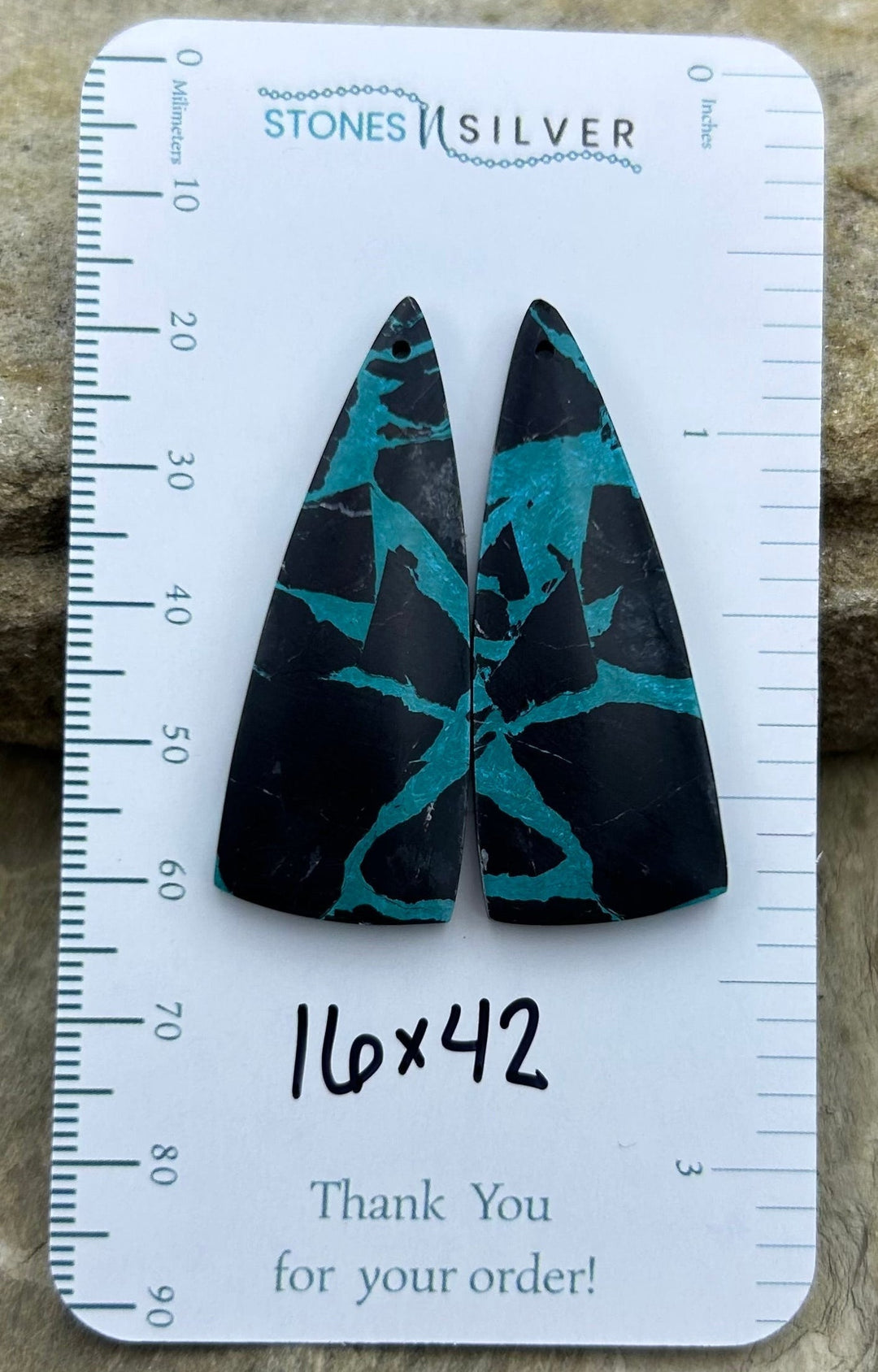 ’Black Jack’ Kingman Composite Block Matching Earring Bead