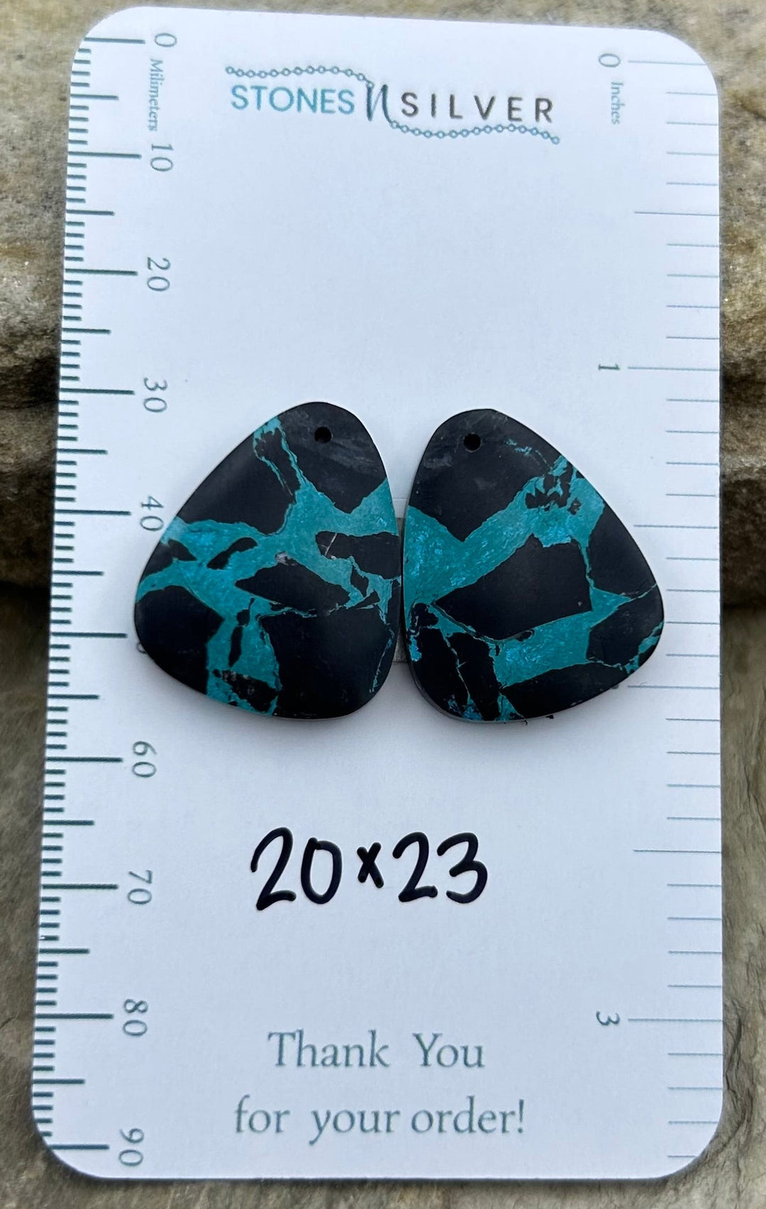 ’Black Jack’ Kingman Composite Block Matching Earring Bead