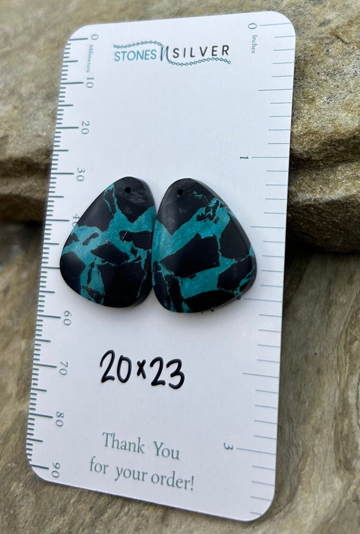 ’Black Jack’ Kingman Composite Block Matching Earring Bead