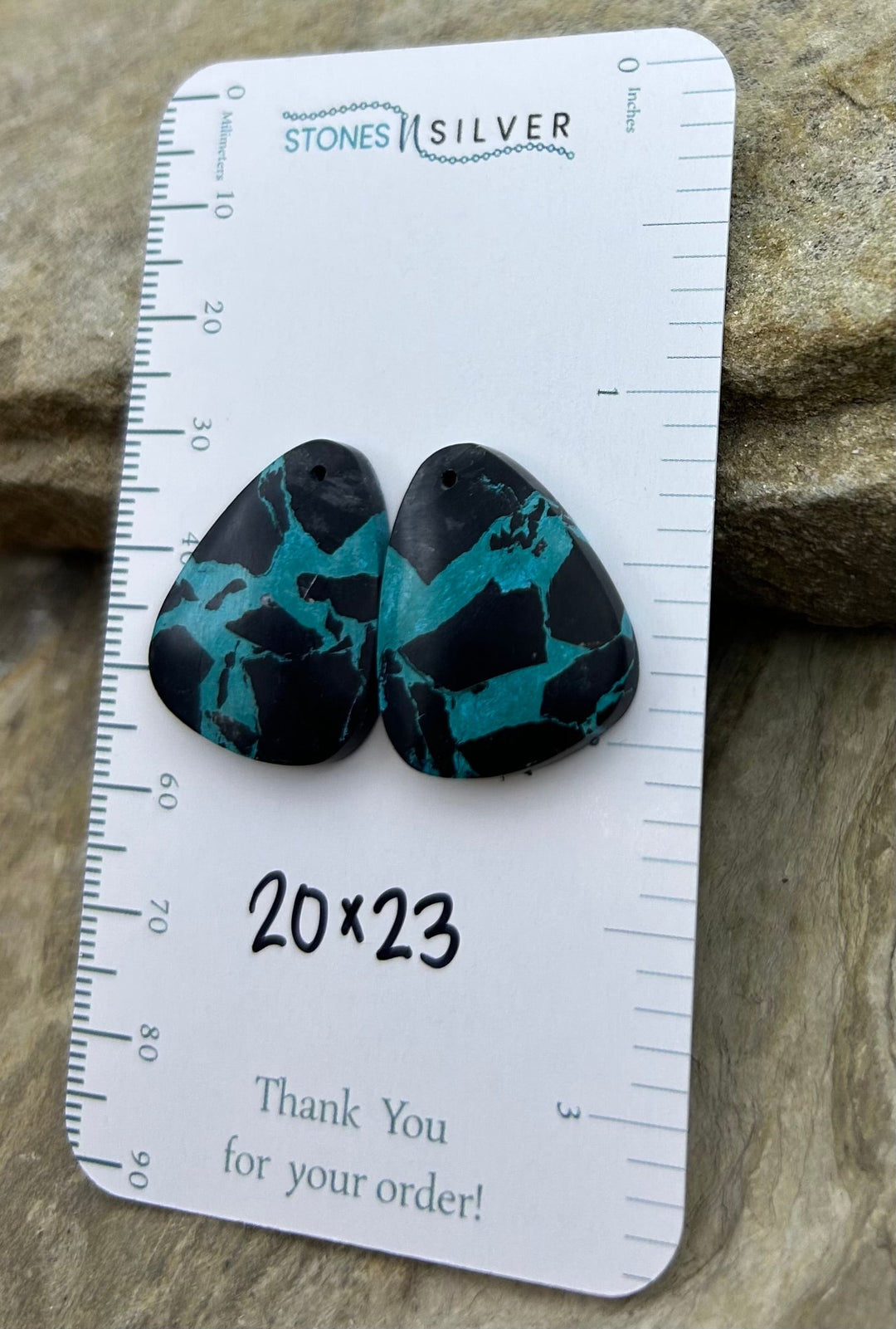 ’Black Jack’ Kingman Composite Block Matching Earring Bead