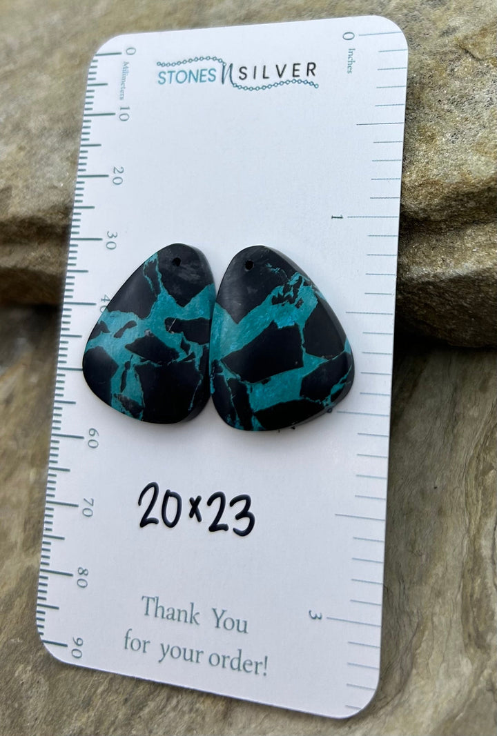 ’Black Jack’ Kingman Composite Block Matching Earring Bead