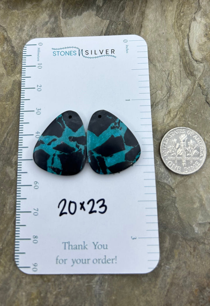 ’Black Jack’ Kingman Composite Block Matching Earring Bead