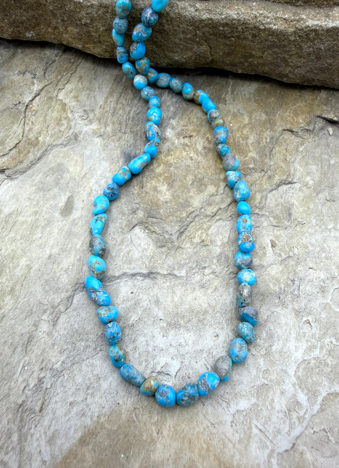 Blue Ridge Turquoise (Nevada) Graduated 4-5mm Rounded