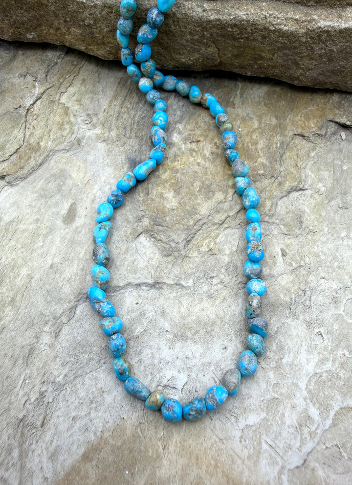 Blue Ridge Turquoise (Nevada) Graduated 4-5mm Rounded