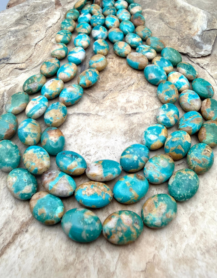 Bright Blue Pilot Mountain Turquoise (Nevada) 10x14mm Oval