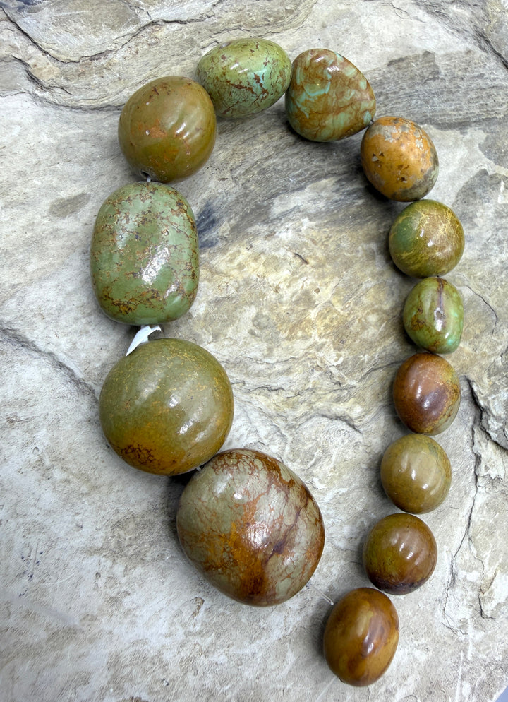 Brown/Green Kingman Turquoise (Arizona) BIG Graduated