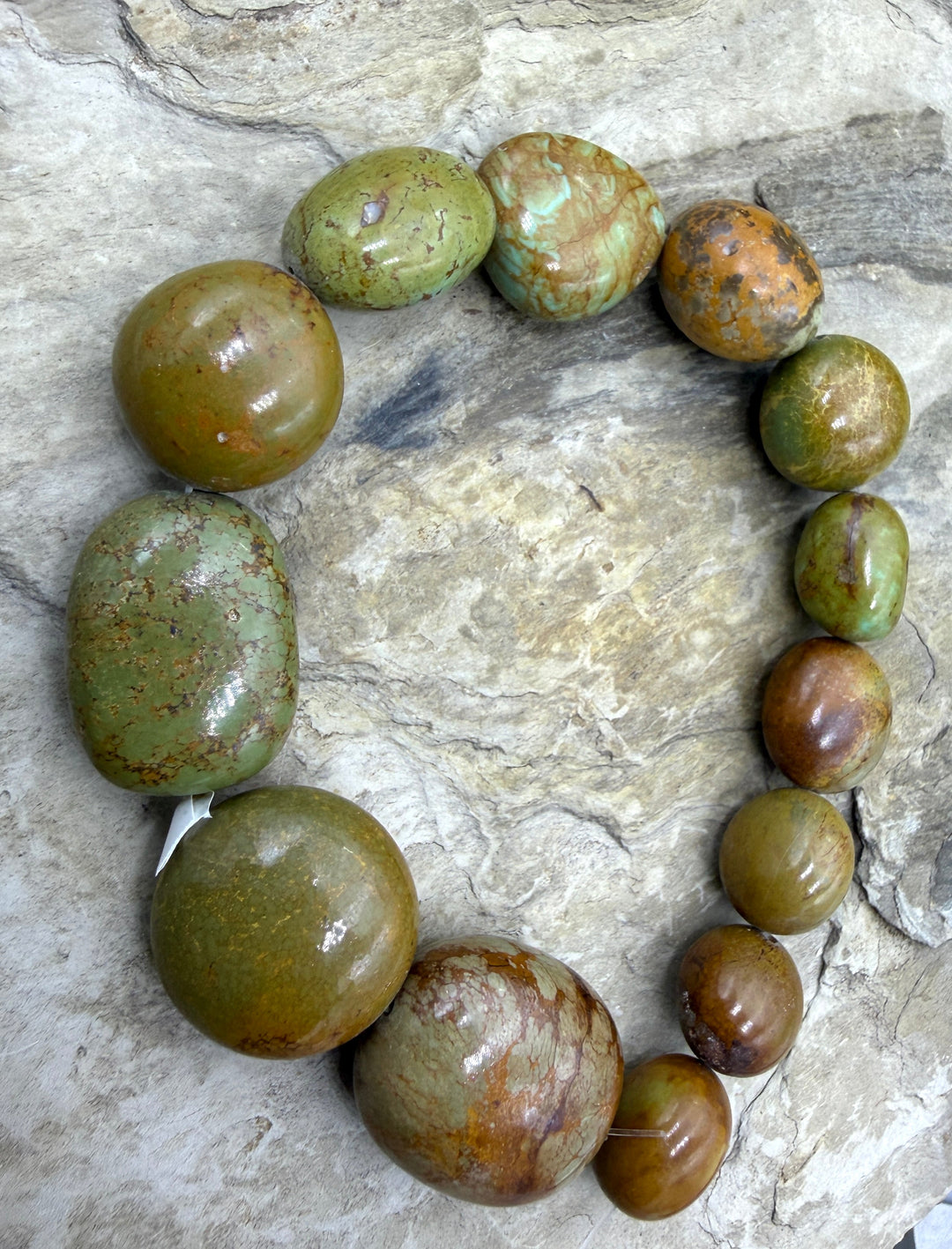 Brown/Green Kingman Turquoise (Arizona) BIG Graduated
