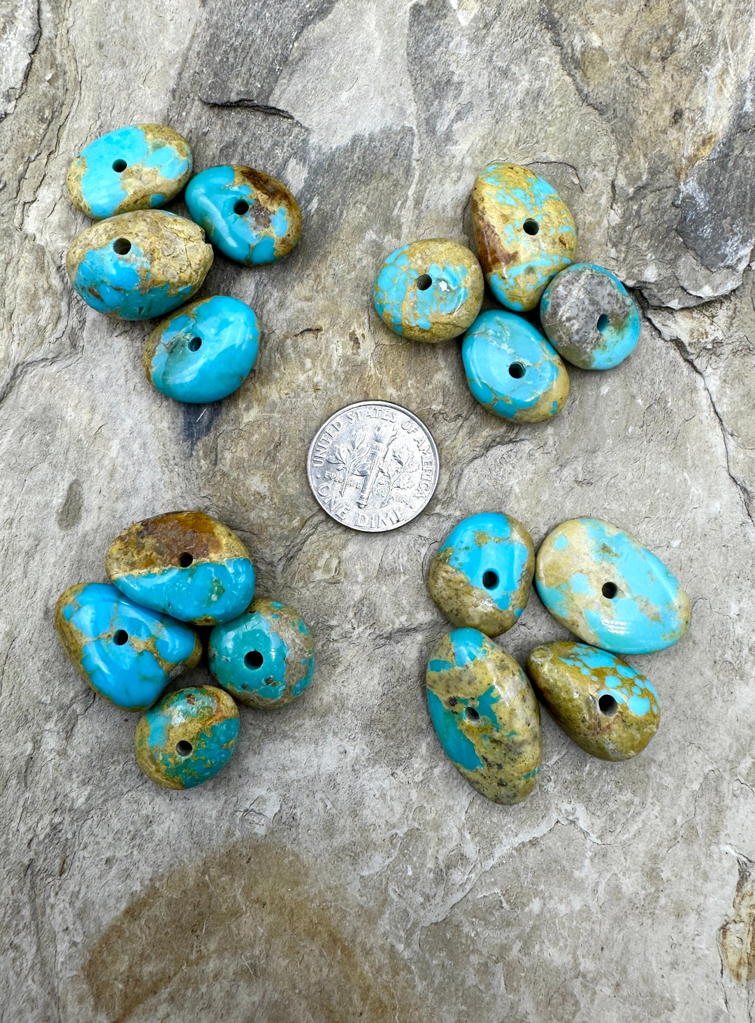 Cabalto Campitos (Mex) Turquoise Large Hole Beads Select