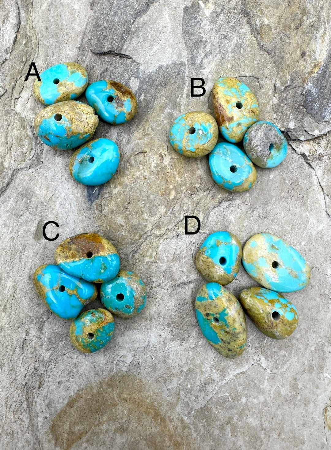 Cabalto Campitos (Mex) Turquoise Large Hole Beads Select