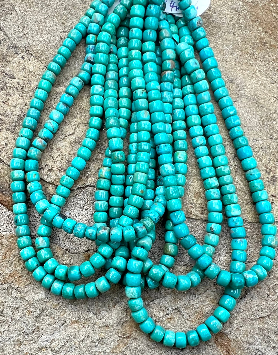 Campitos (Mex) Turquoise 5x4mm Pueblos Beads (9 inch