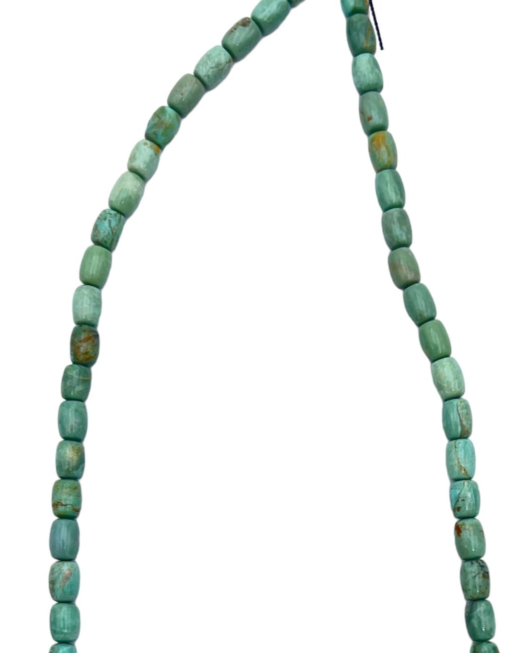 Campitos (Mex) Turquoise 5x7mm Barrel Beads (18 inch Strand)