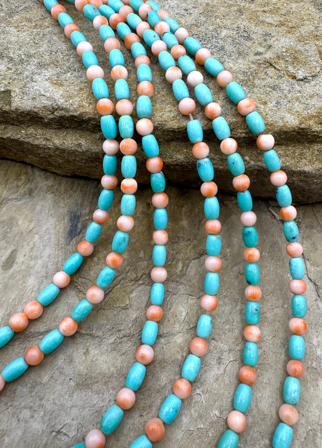 Campitos (Mex) Turquoise and AAA+ Natural Pink Coral