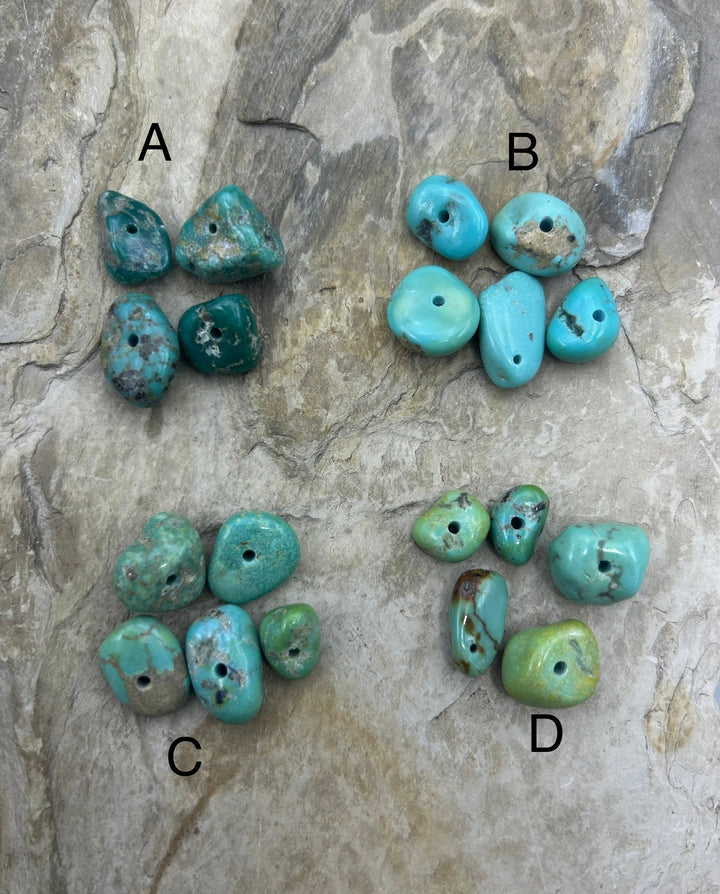 Campitos (Mex) Turquoise Large Hole Bead Sets 10x14-13x23mm