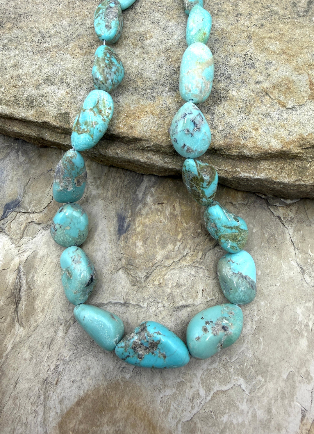 Campitos (Mexico) Turquoise with Pyrite BIG Graduated