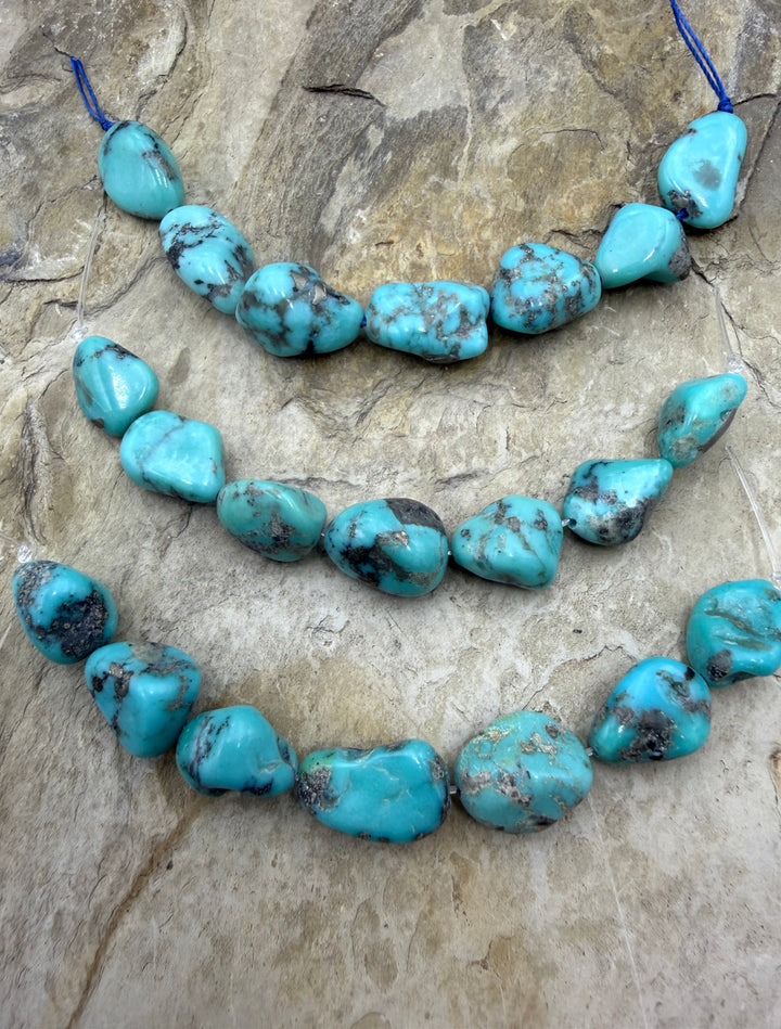Campitos Turquoise (Mexico) With Pyrite Matrix Large Focal