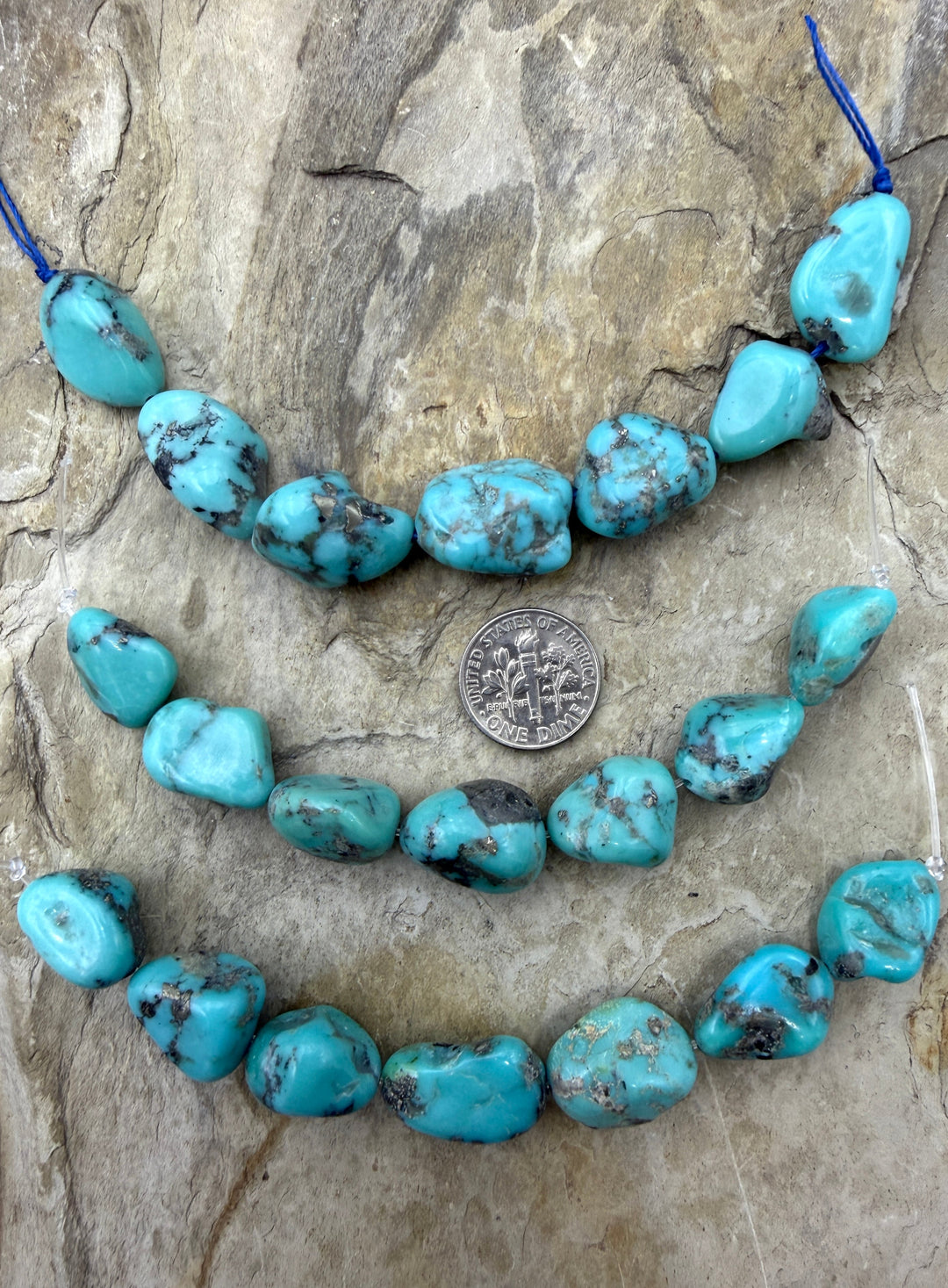 Campitos Turquoise (Mexico) With Pyrite Matrix Large Focal