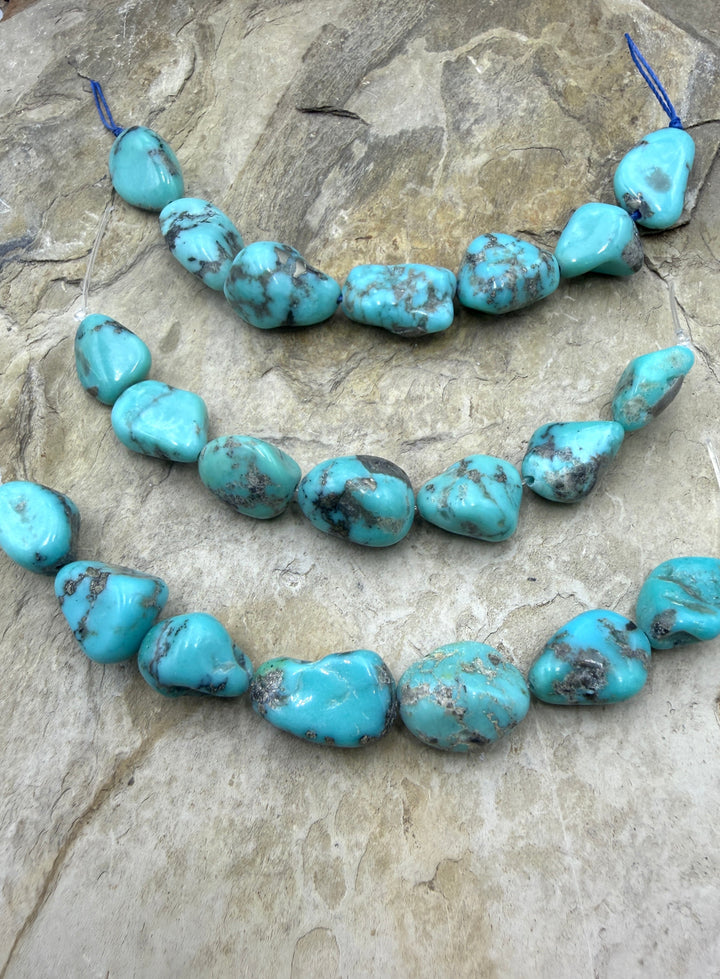 Campitos Turquoise (Mexico) With Pyrite Matrix Large Focal