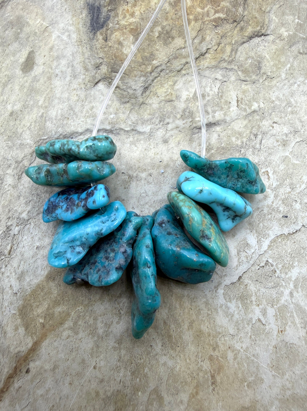 Campitos Turquoise with Pyrite (Mexico) Focal Strand