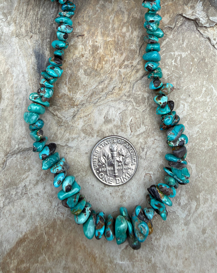 Carico Lake Turquoise (Nevada) Graduated Nugget Beads