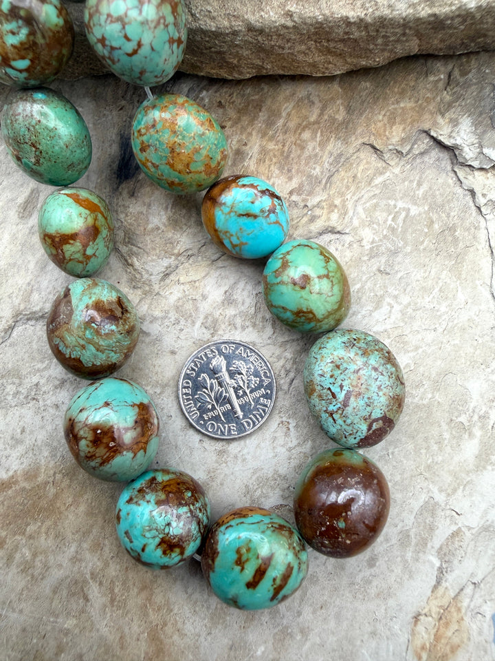 Cerimonial Kingman Turquoise (Arizona) Smooth Rounded