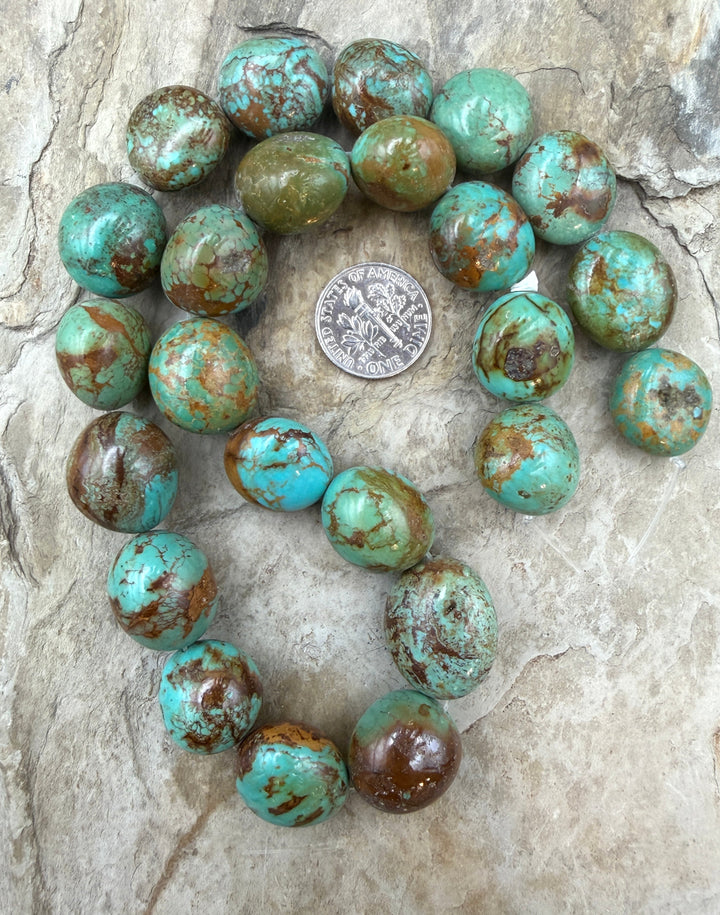 Cerimonial Kingman Turquoise (Arizona) Smooth Rounded