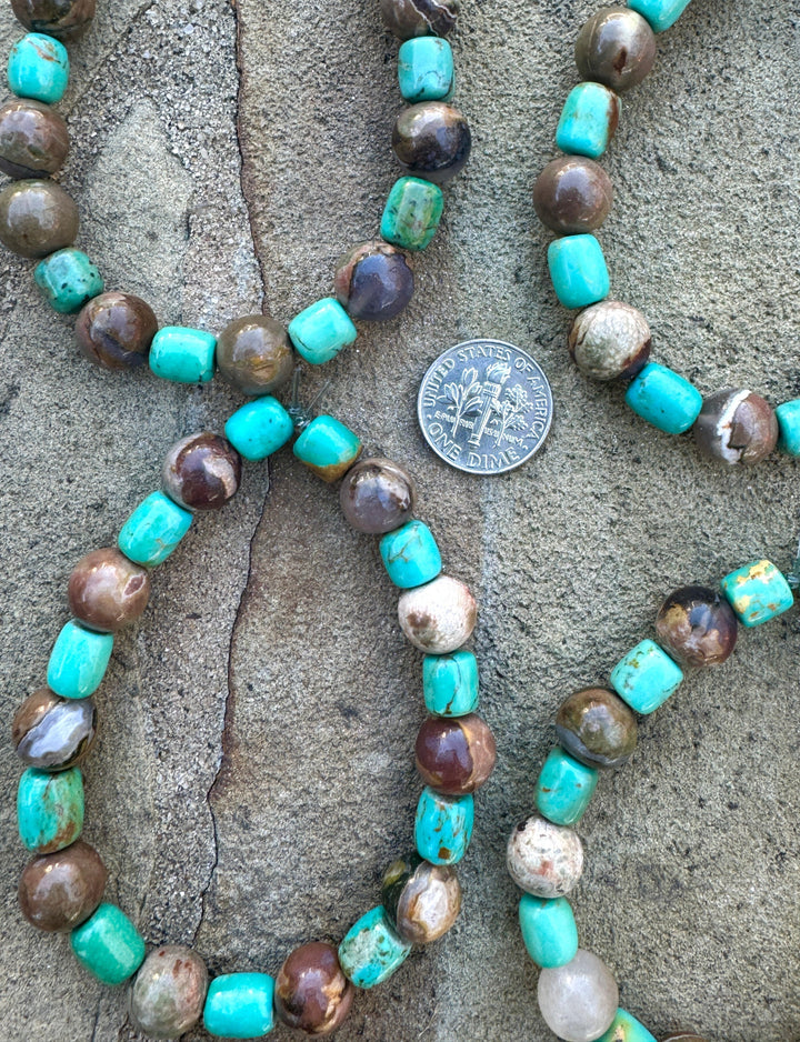 Chilean Turquoise (Chile) and Thunderegg (Australia)