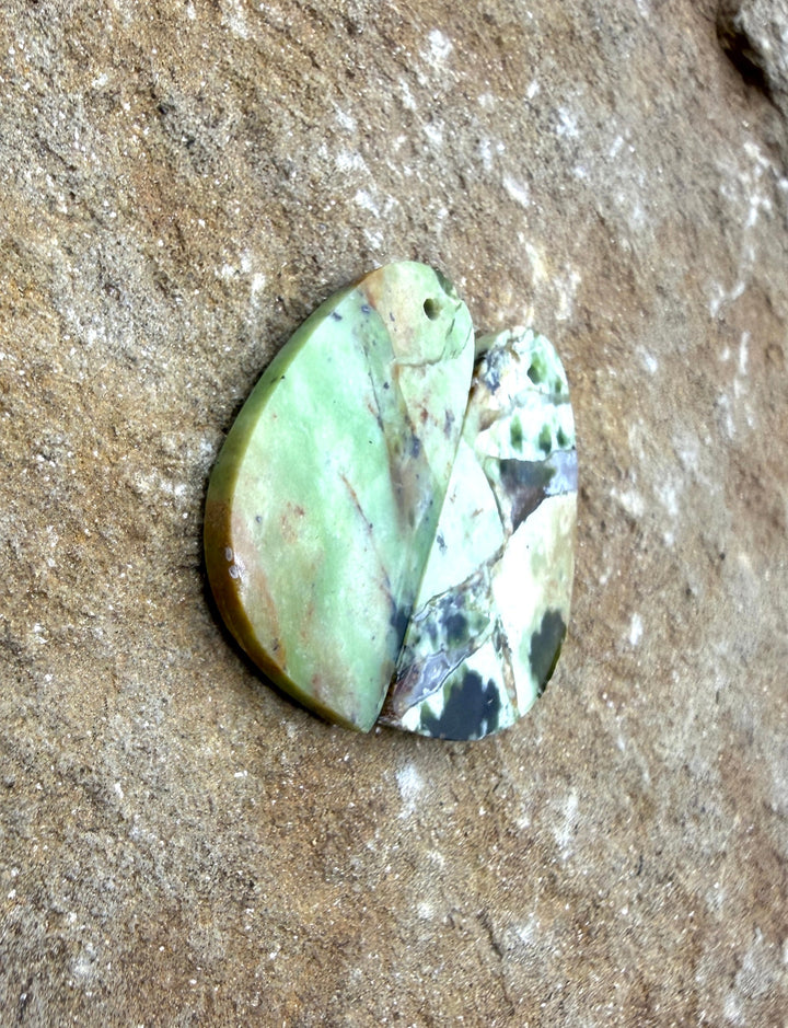 Chrome Chalcedony (Australia) Matching Earring Slab Bead