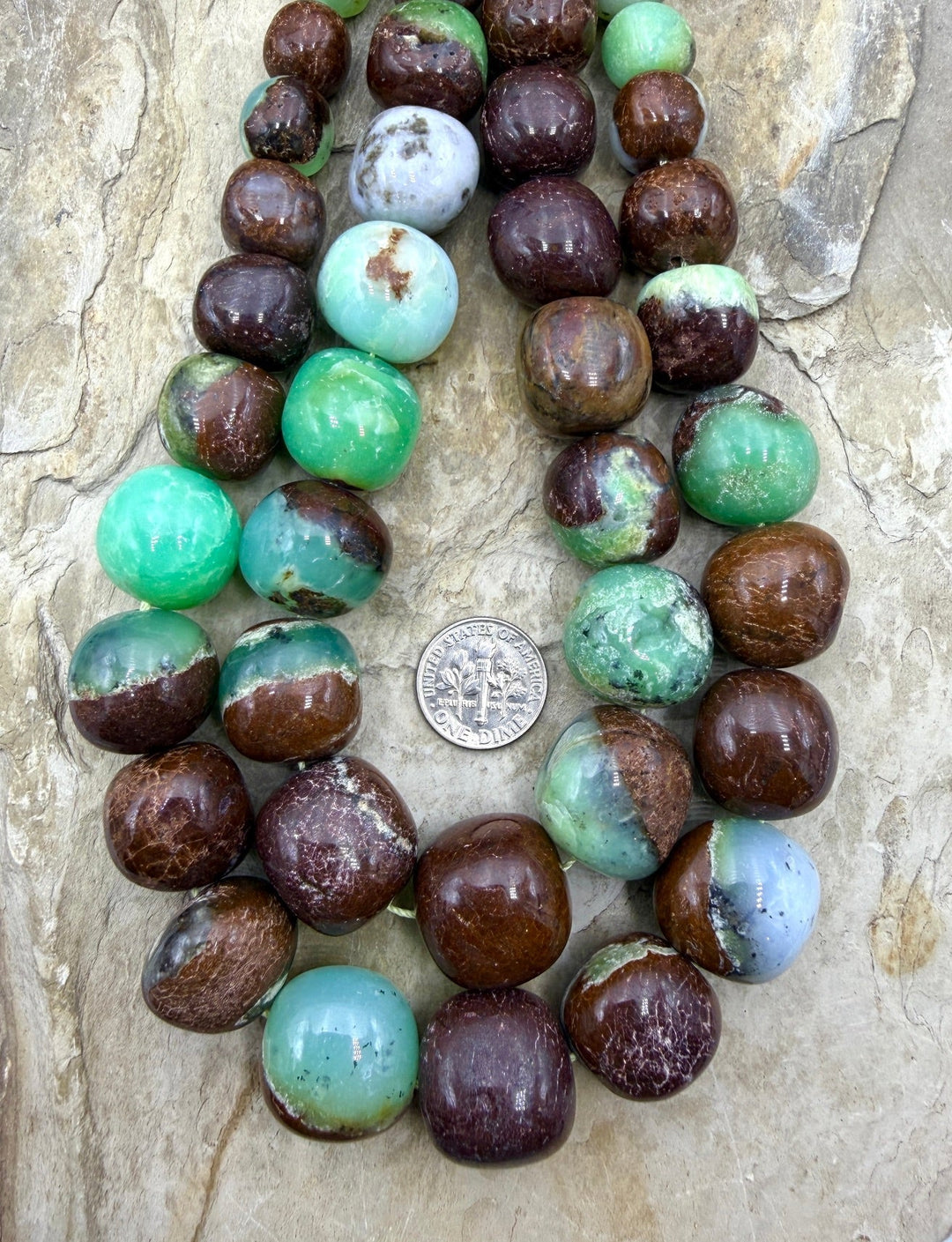 Chrysoprase (Australia) BIG Graduated Nuggets 10-20mm 16
