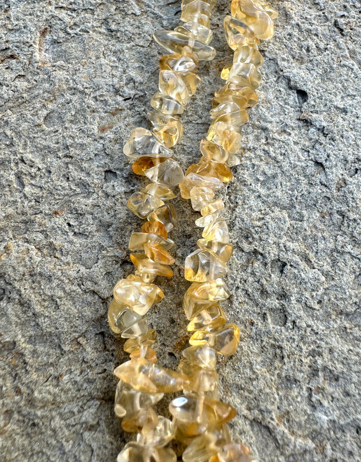 Citrine Gem Grade 4-6mm Chip Beads 16 inch Strand - Citrine