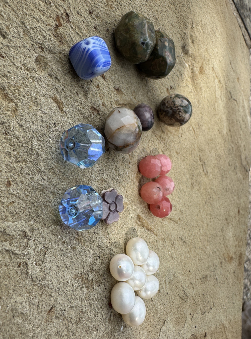 CLOSEOUT LOT Mixed Beads Fresh Water Pearls Quartz and More