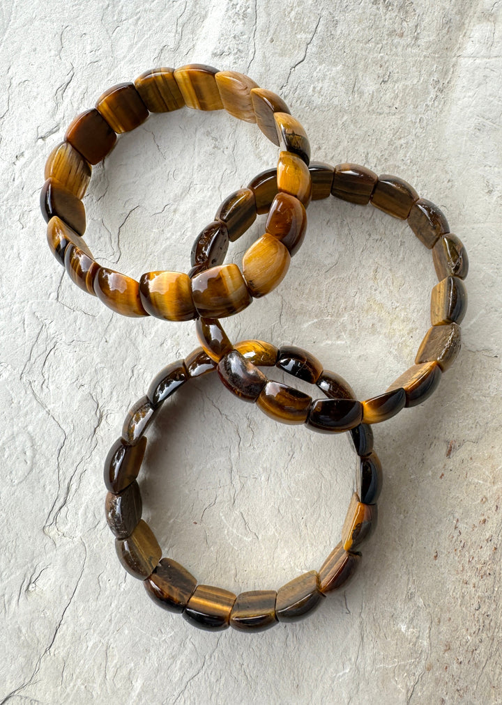 CLOSEOUT LOT of 3 Tiger’s Eye Stretch Bracelets - Mixed Lots