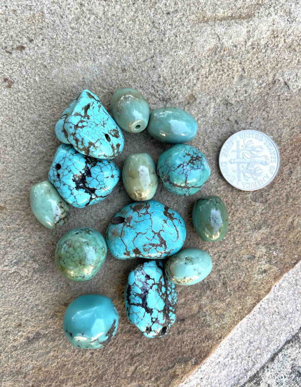 CLOSEOUT LOT of Turquoise Beads - Mixed Lots