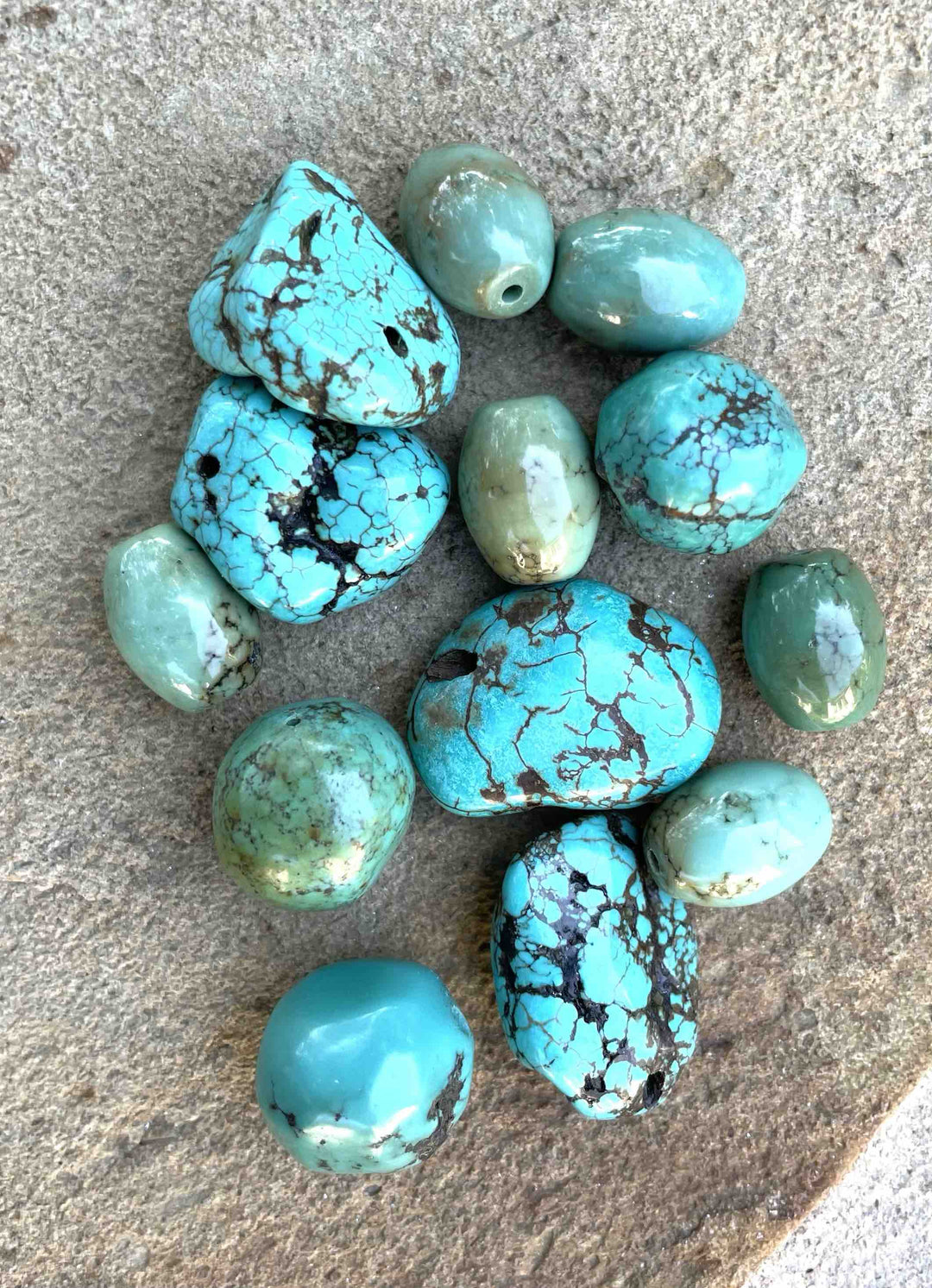 CLOSEOUT LOT of Turquoise Beads - Mixed Lots