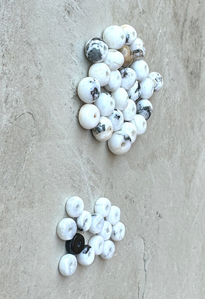 CLOSEOUT LOT RARE White Buffalo Beads - Mixed Lots